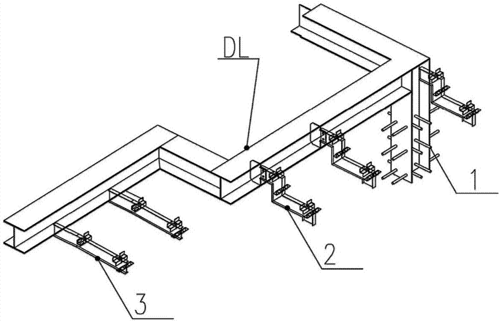 Chassis system of light steel structure assembly and decoration integrated building