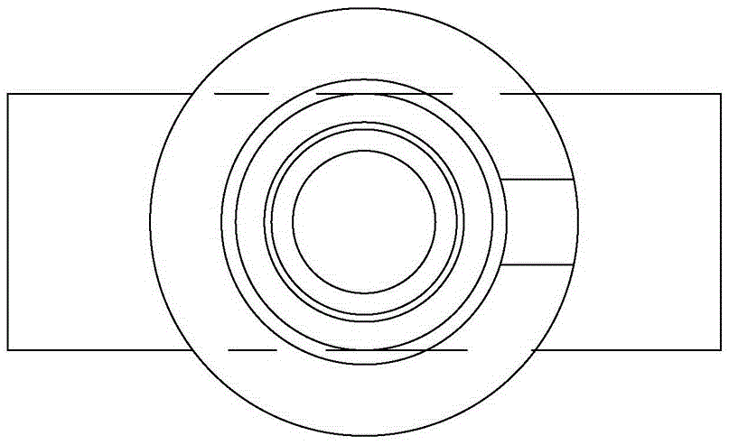 Pneumatic operating end structure of a grounding wire operating rod