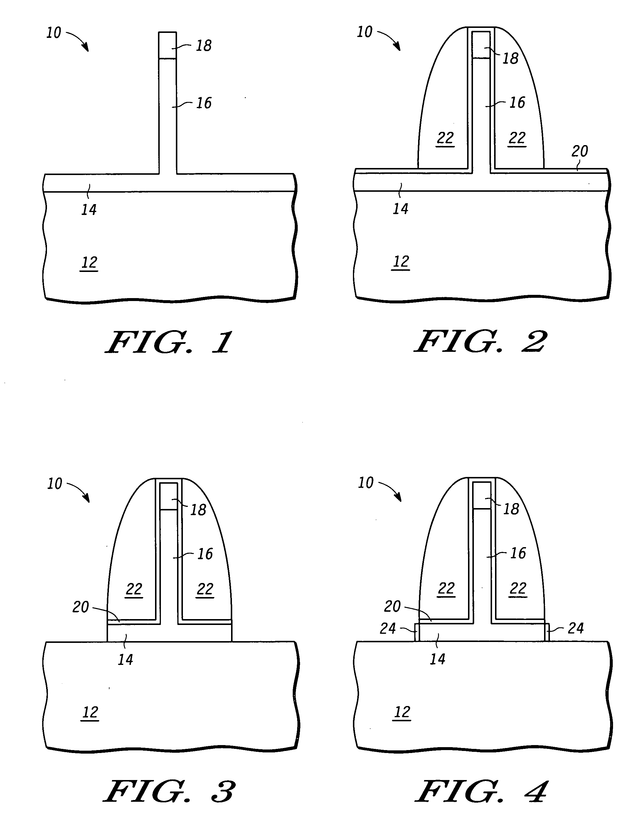 Method of making an inverted-T channel transistor