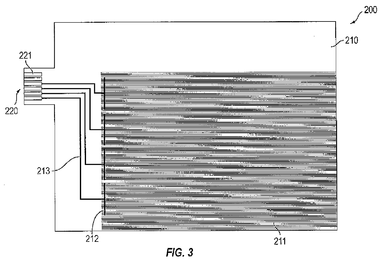 Passive matrix display device and method of making the same