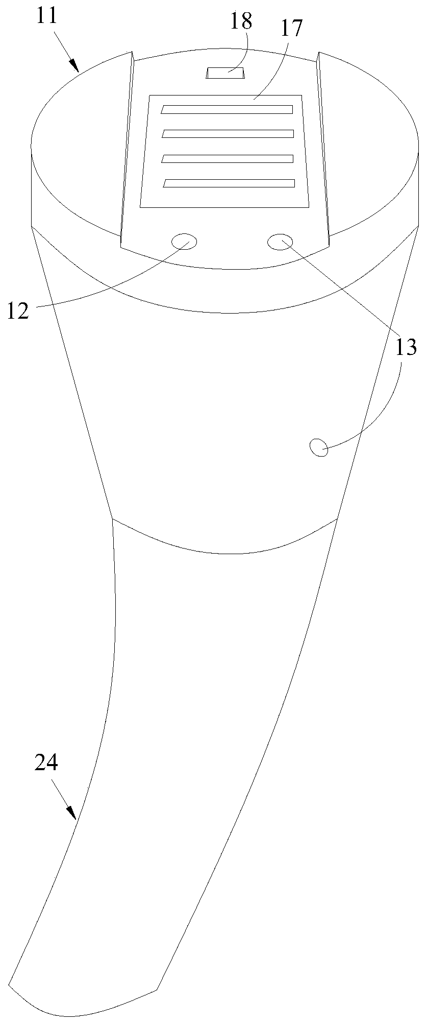 Replaceable color doppler ultrasound probe structure