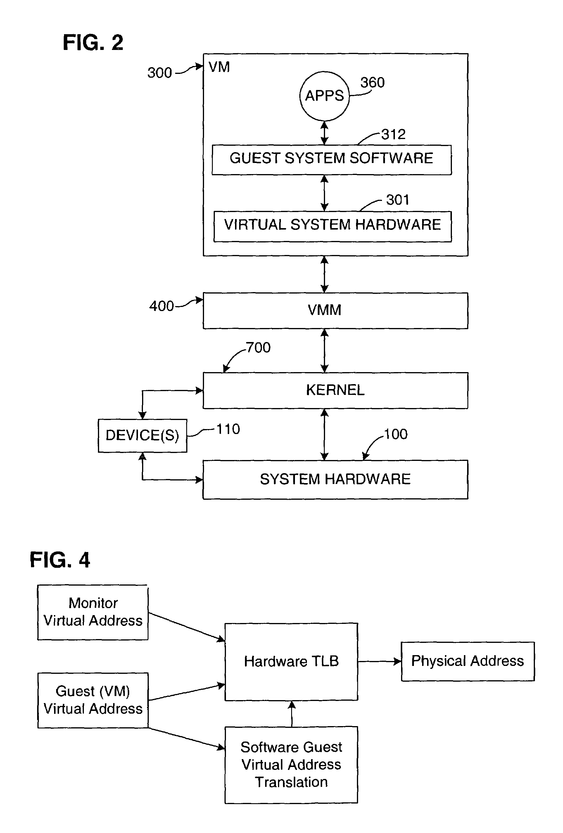 Virtualization system for computers that use address space indentifiers