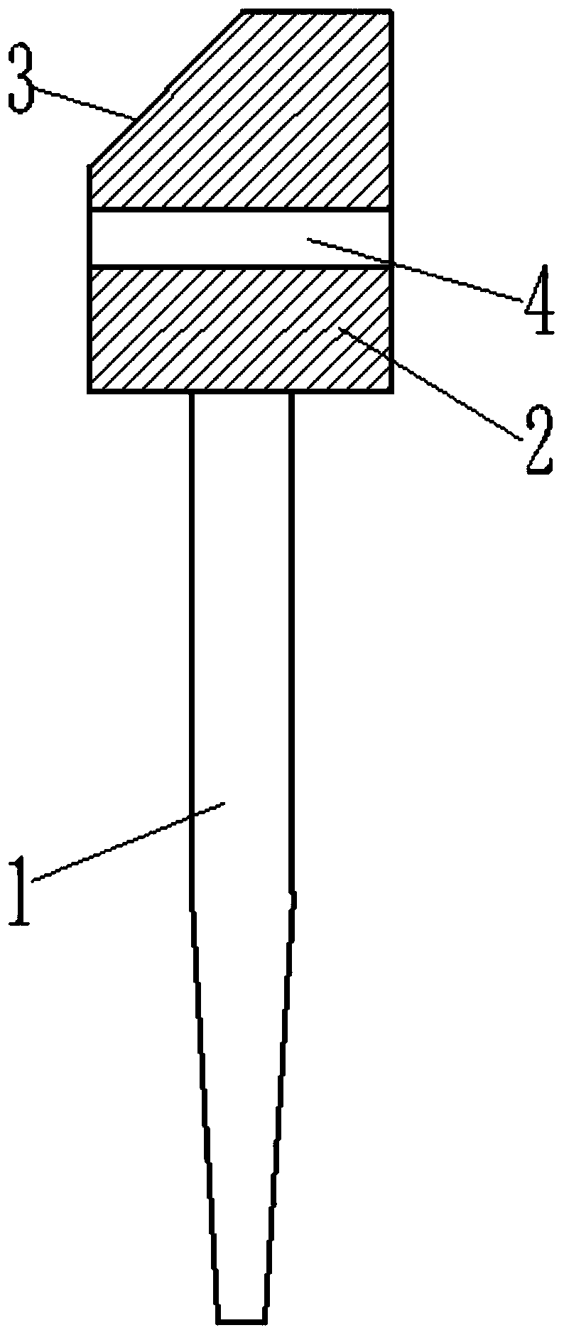 Intraoral scanning rod used for restoration of dental post core or post core crown and manufacturing method thereof