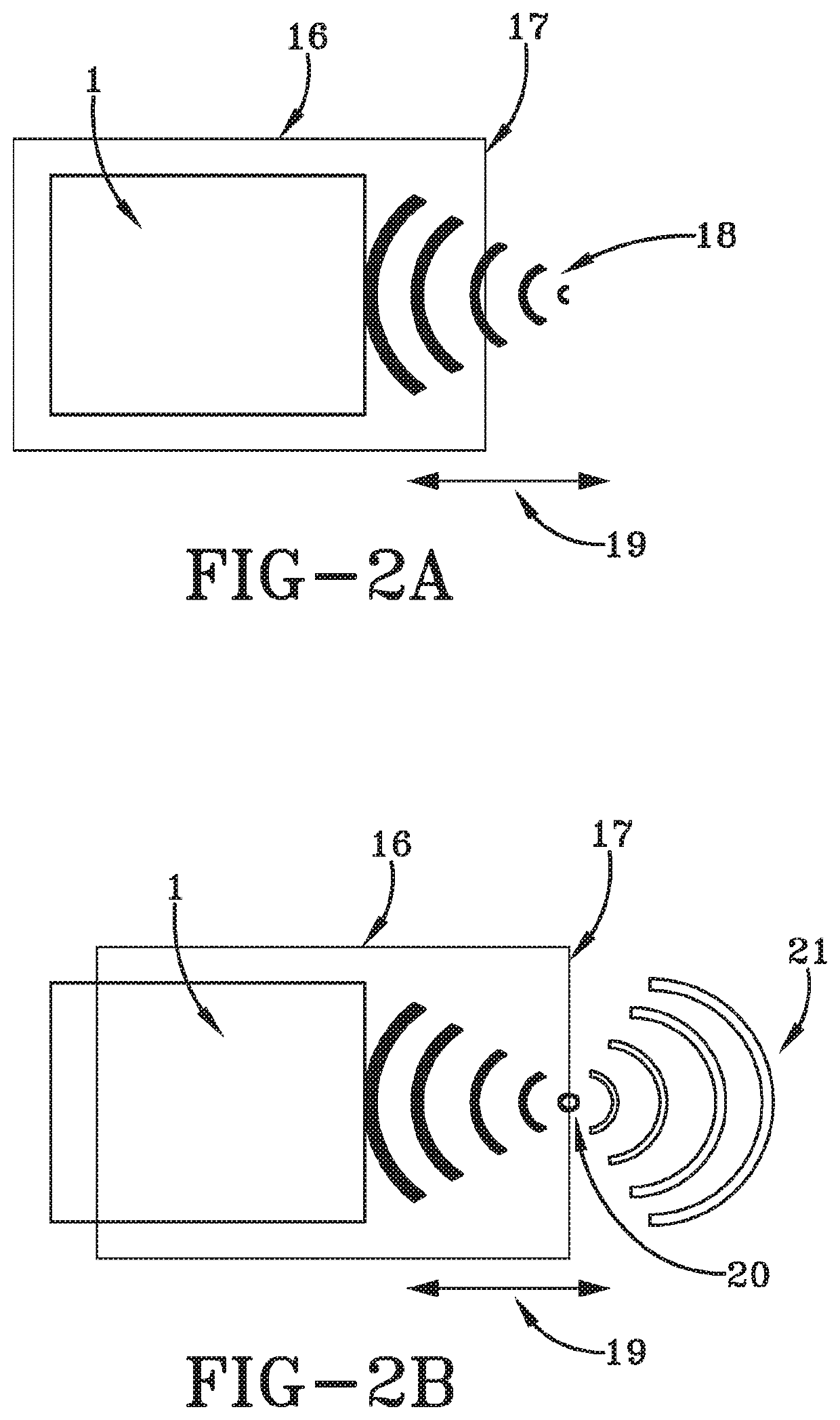 Handheld acoustic shock wave or pressure pulse application device and methods of use