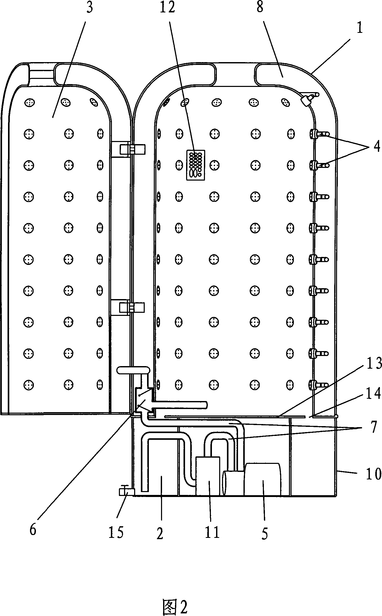 Massage water bath device