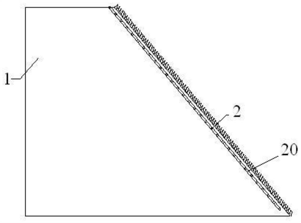 A slope reinforcement structure