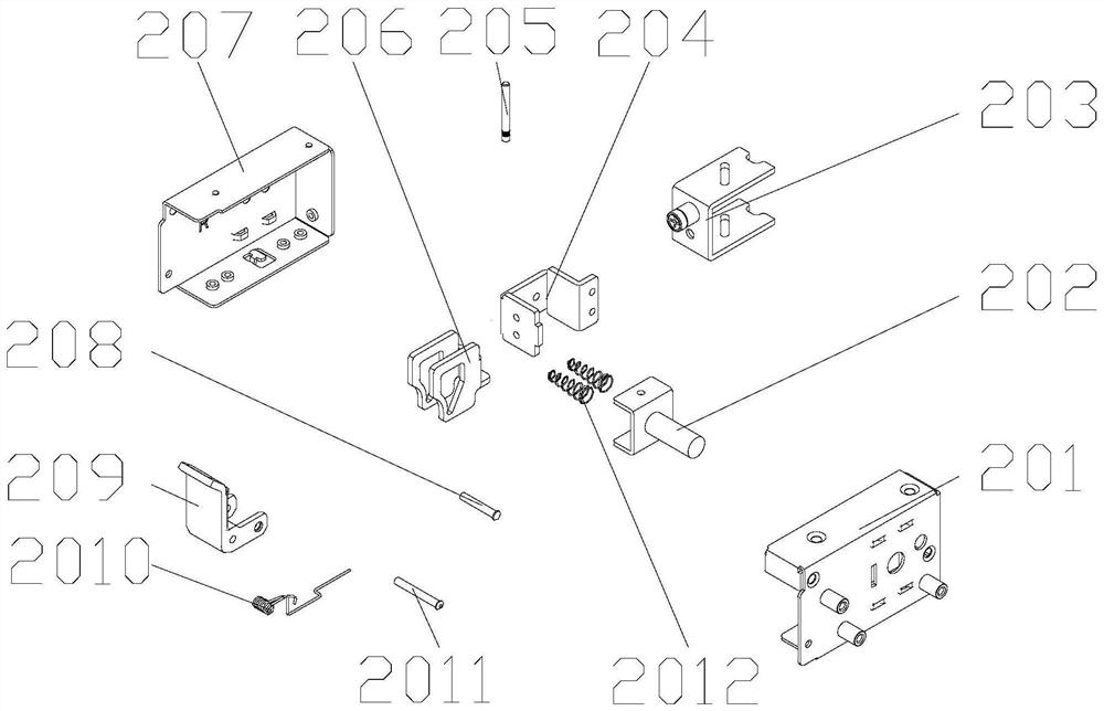 A server chassis fixing structure