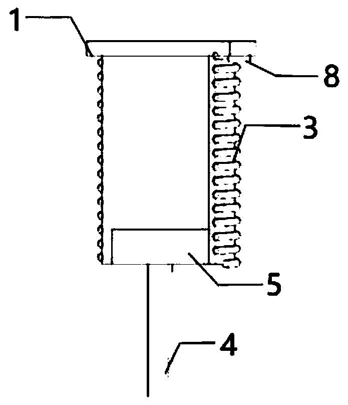 Passive wireless displacement sensor based on helix antenna and displacement sensing system