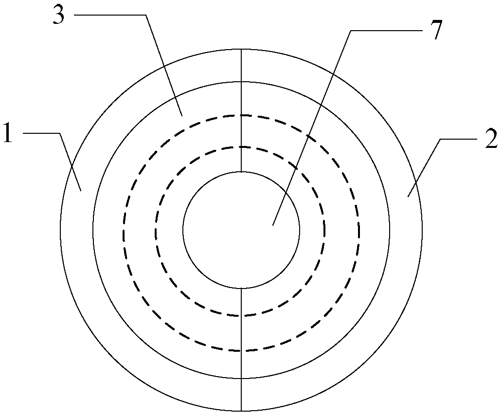 An external long-term heating device for a column circuit breaker in a low-temperature area