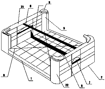 Turnover basket for edible fungus bags