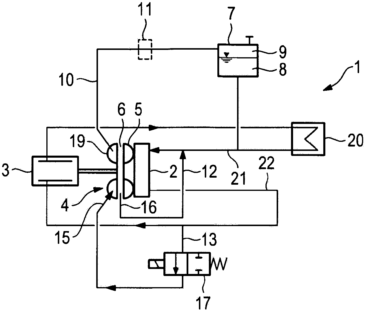 Cooling system, in particular for a motor vehicle