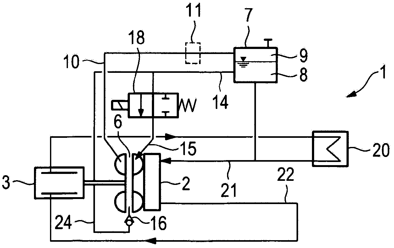 Cooling system, in particular for a motor vehicle