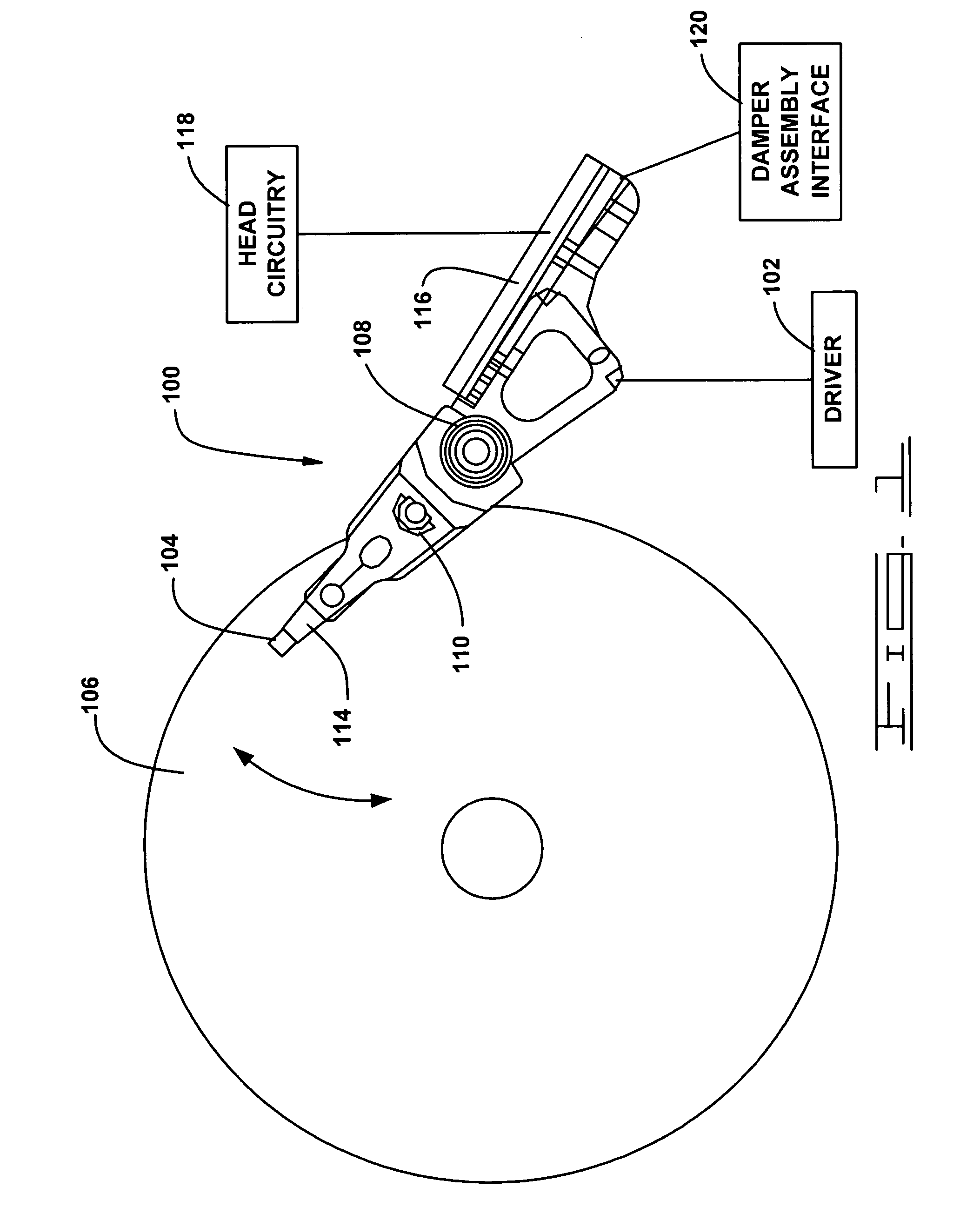Actuator assembly including a circuit assembly and a damper therefor