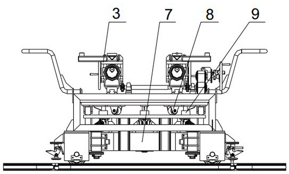 An on-track reversing multifunctional cargo transport vehicle