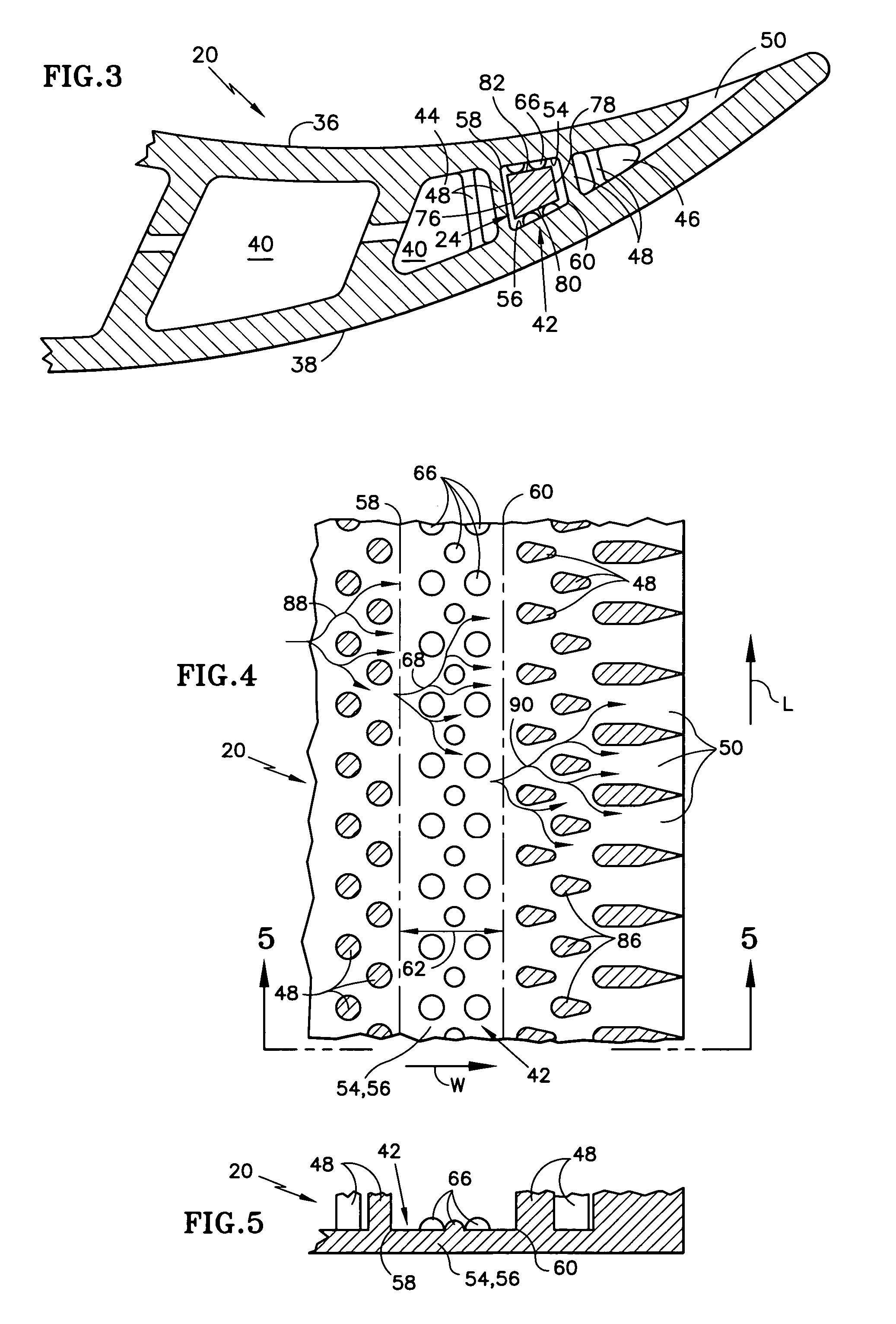 Cooled rotor blade with vibration damping device