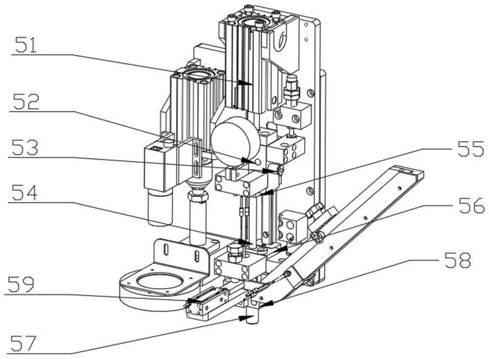 Graphite boat sheet sticking point automatic assembling and disassembling equipment based on visual inspection system