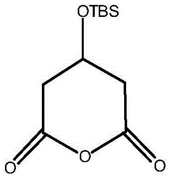 (R)-tert-butyl dimethyl siloxy-glutaric acid monoester preparation method