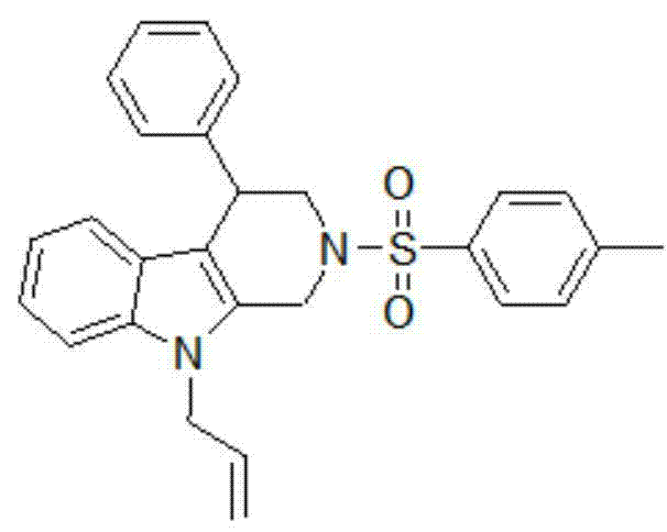 Method for preparing N-sulfonyl substituted tetrahydro-beta-carboline derivative