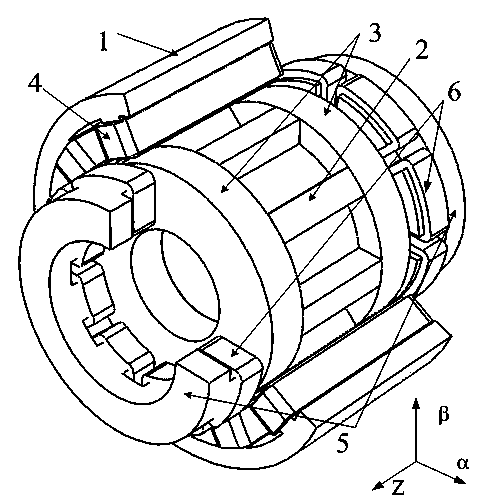 Three-degree-of-freedom magnetic suspension switch reluctance motor