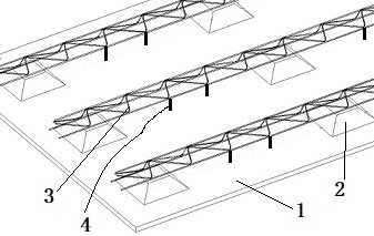 Detachable deck type steel bar truss laminated slab