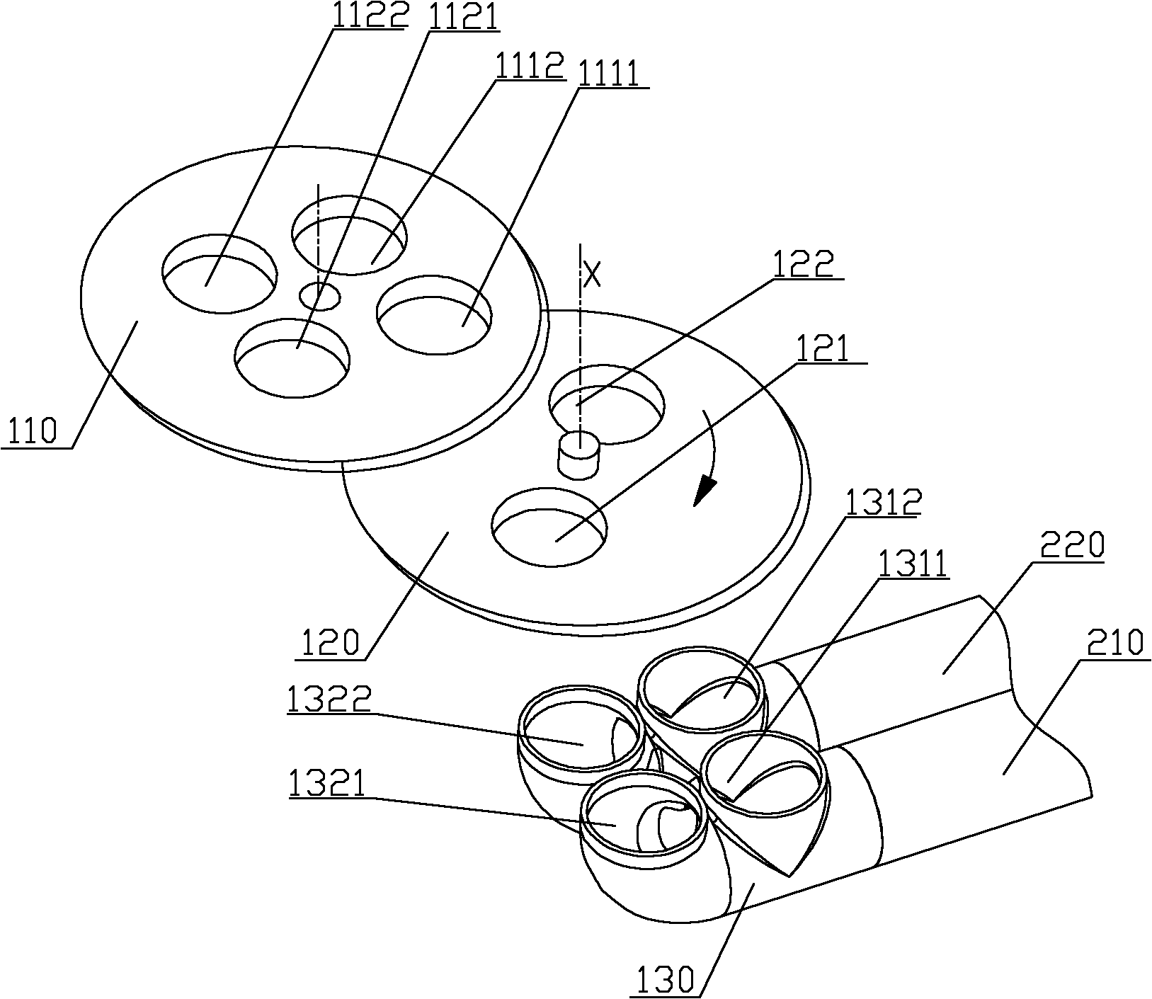 Pumping system and distributing valve thereof, and concrete transporting machinery