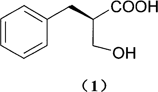 Process of resolving optical isomer of 2-hydroxmethyl-3-phenylpropionic acid