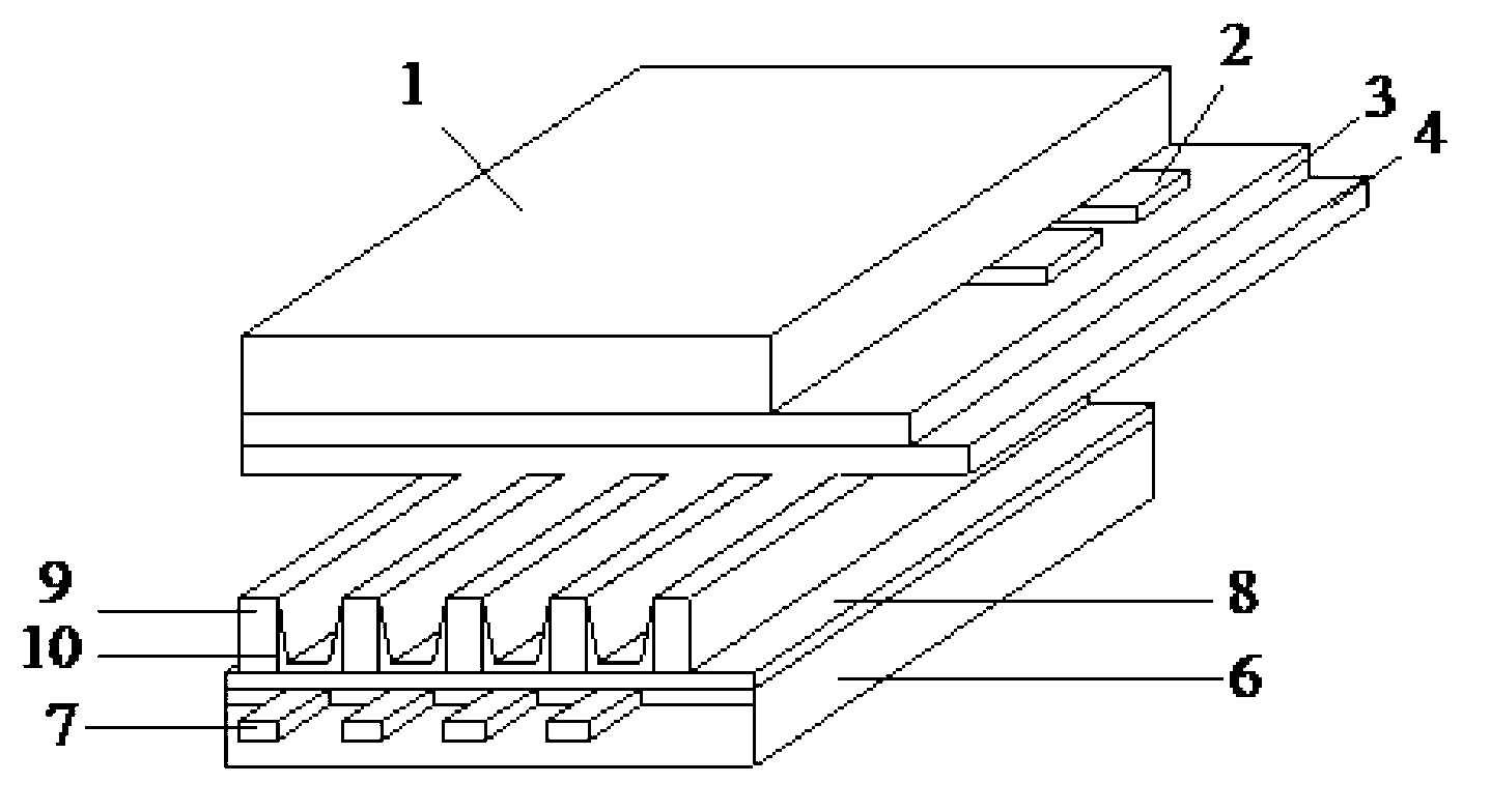 Protective layer structure of plasma display panel (PDP) front glass plate and preparation method thereof