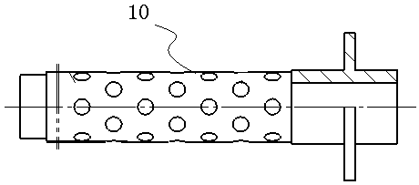 An annular pressure filtering device without filter material