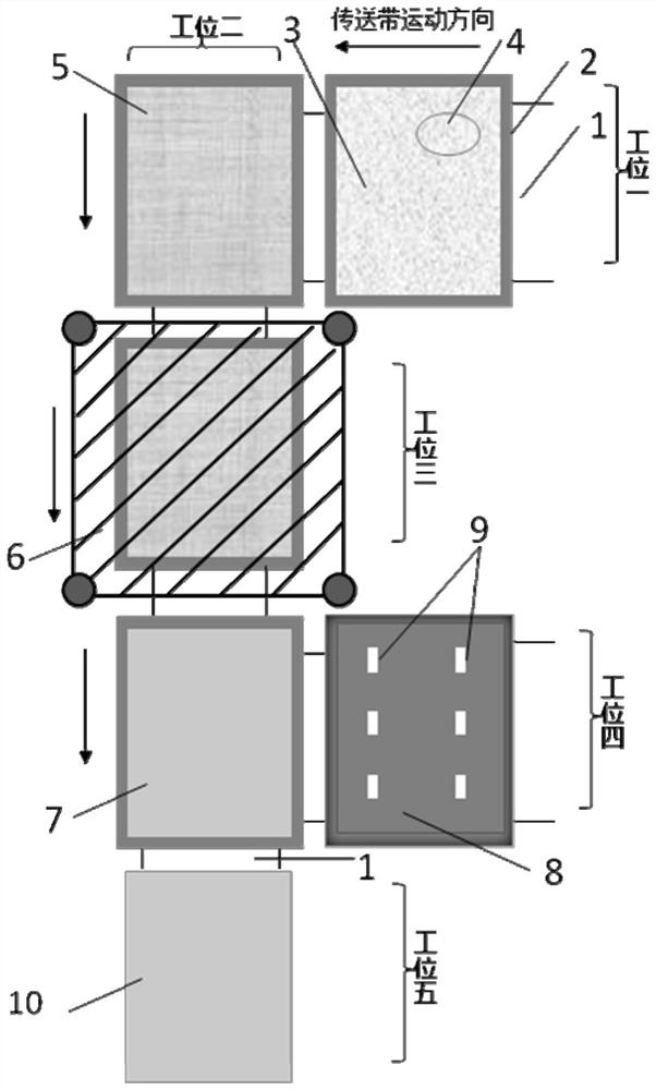 A preparation device for integrated packaging adhesive film photovoltaic glass