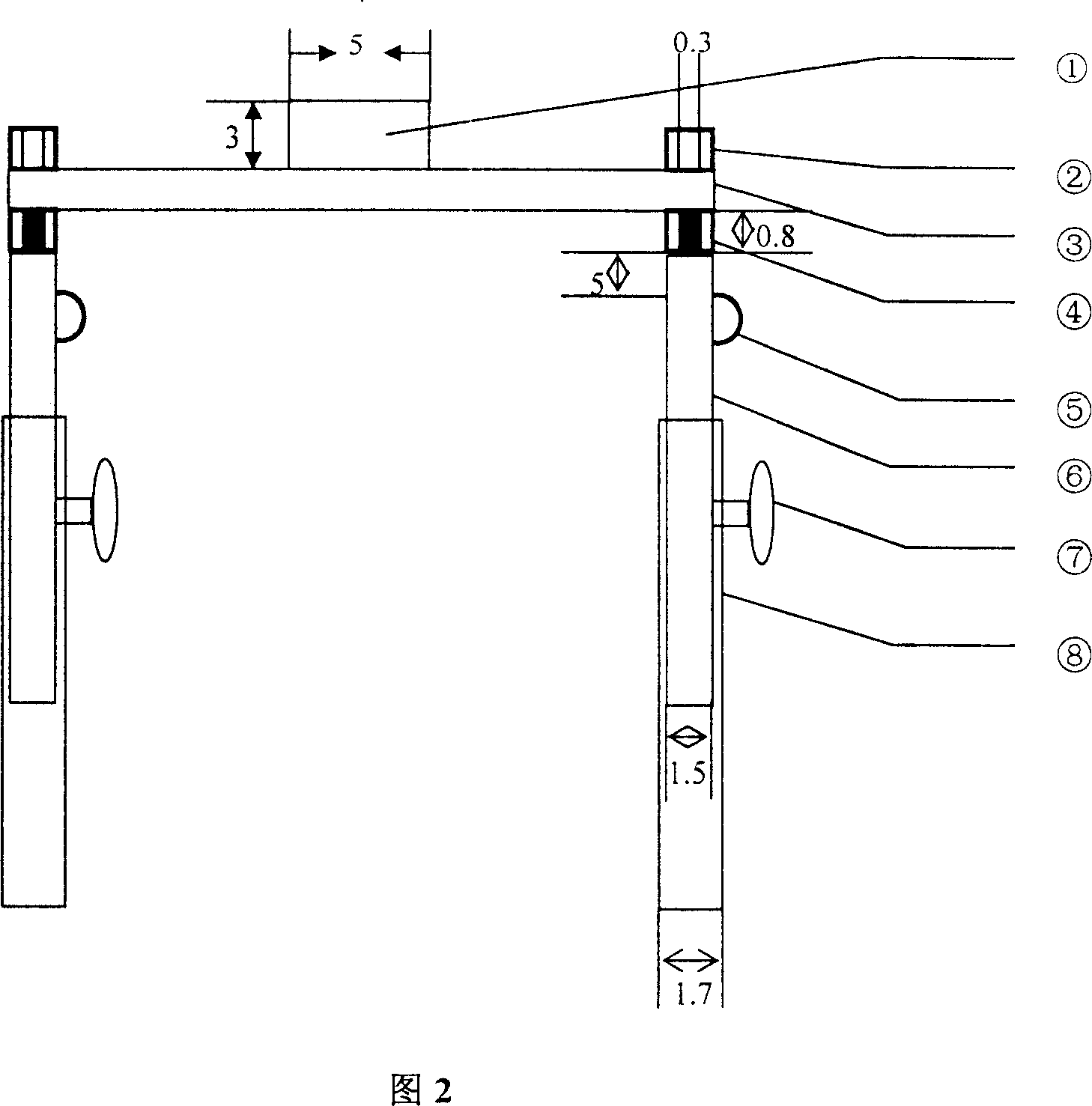 Atmosphere vapour gradient sampling device and its application method