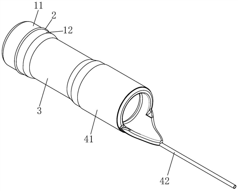 Device and equipment for treating esophageal varicosity operative bleeding