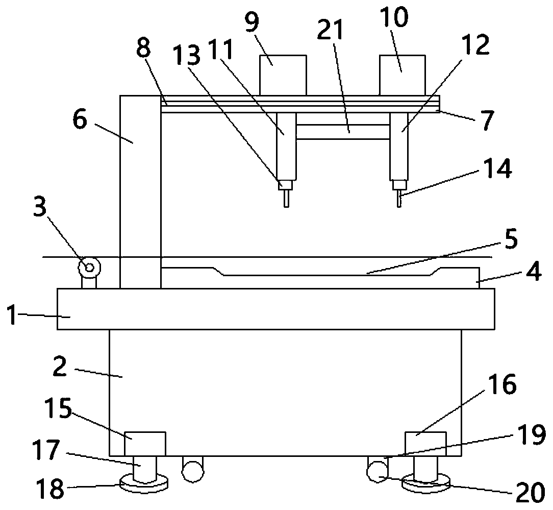 Efficient cutting device for producing copper rods