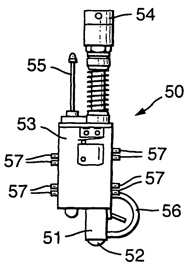 Apparatus for measuring wall thicknesses of objects