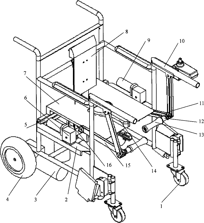 Electrical walking aid wheel chair with sitting-up mechanism