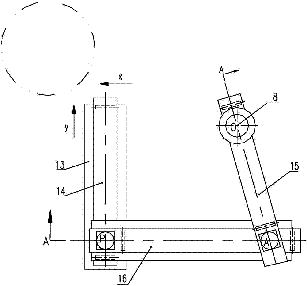 Connection rod type fixed-point feeding system