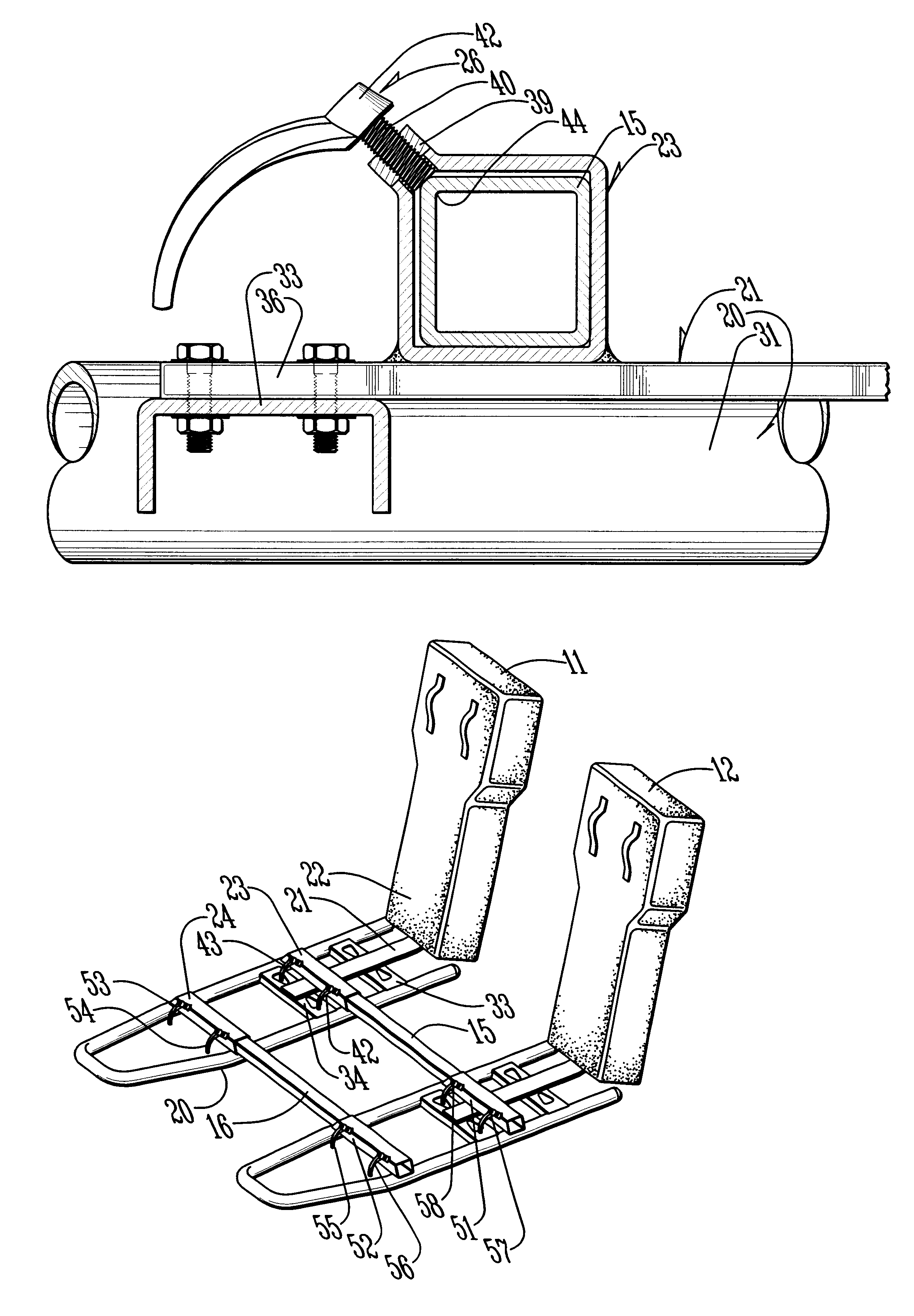 Connecting blocking sled