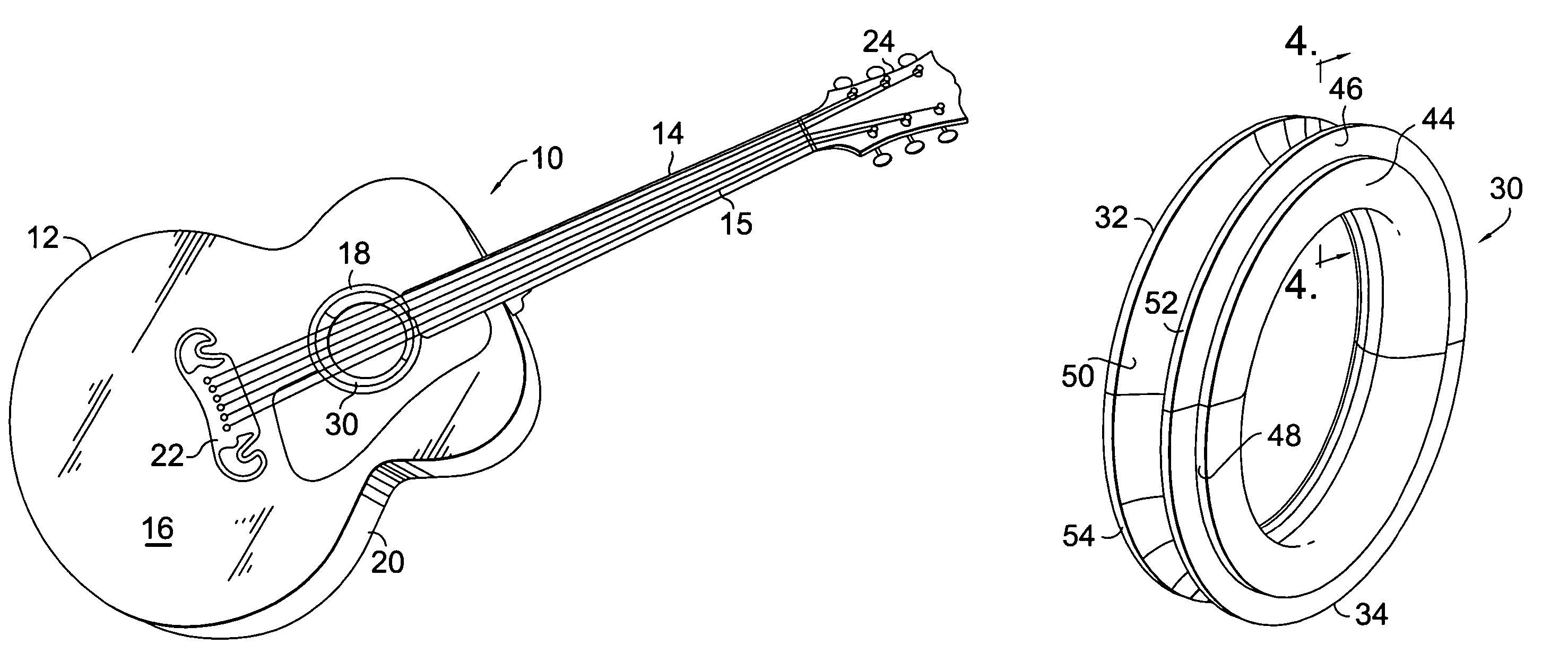 Soundhole insert for a stringed instrument