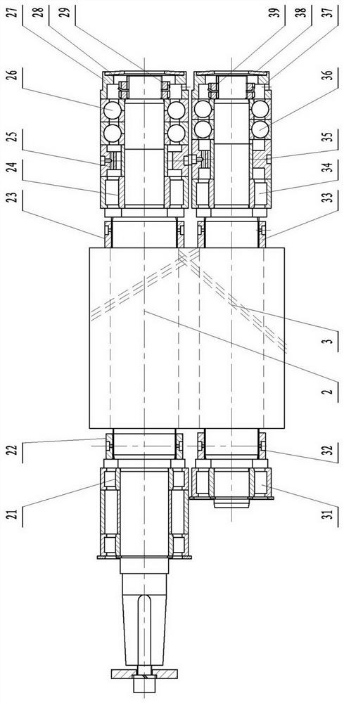 Magnetic suspension screw type gas compressor