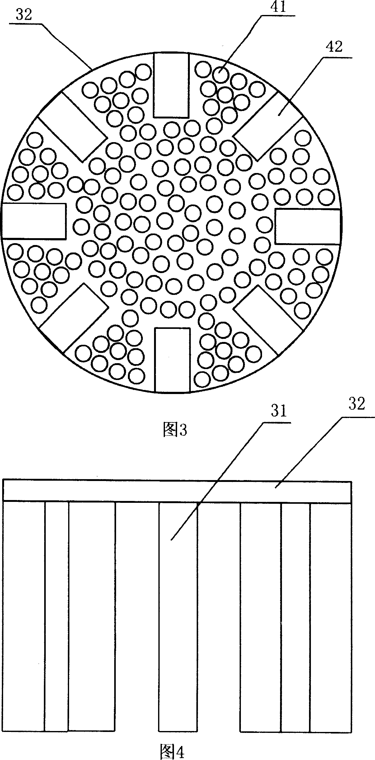 Continuous granulator and granulating method by gravity method
