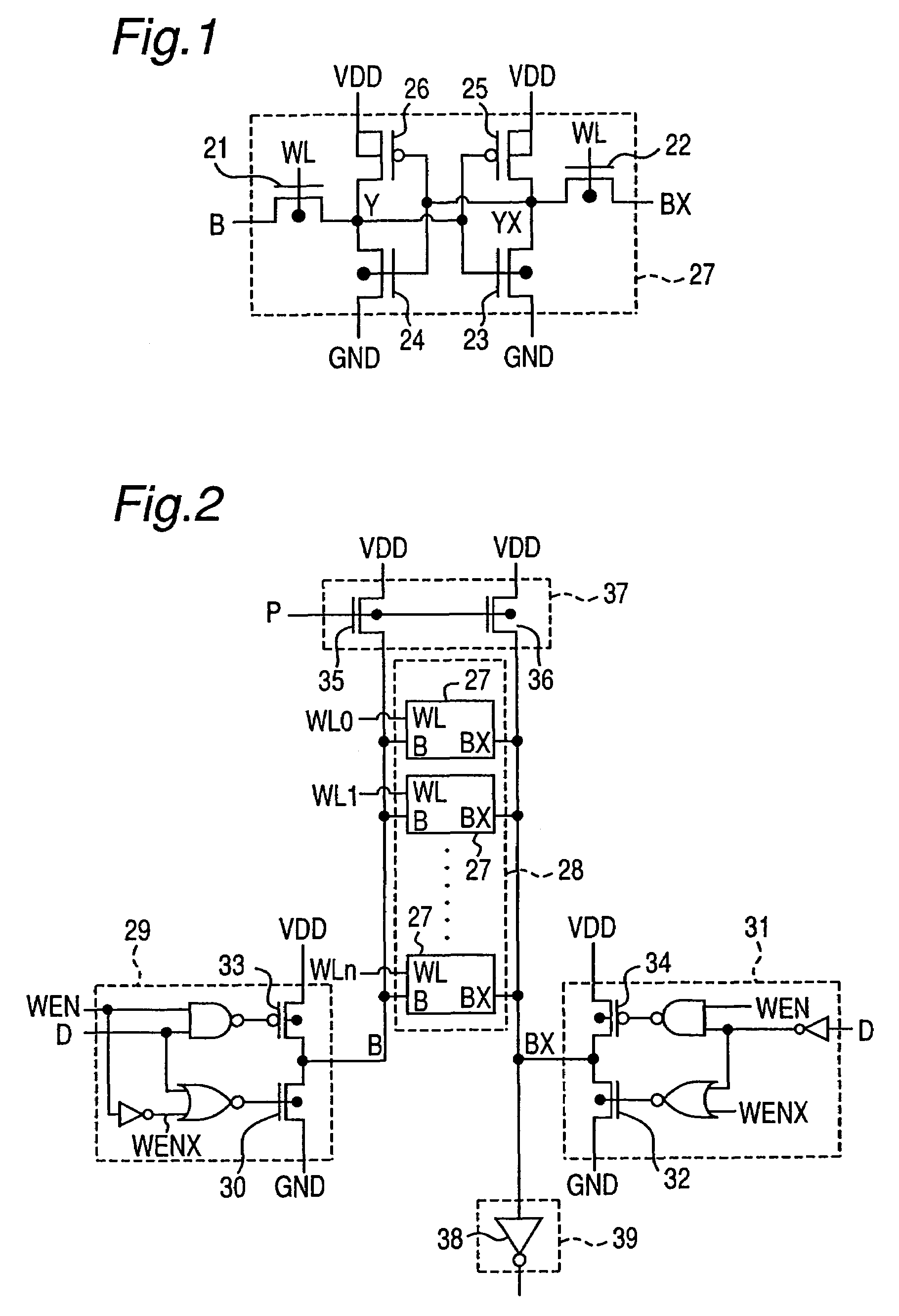 Static random access memory and semiconductor device using MOS transistors having channel region electrically connected with gate