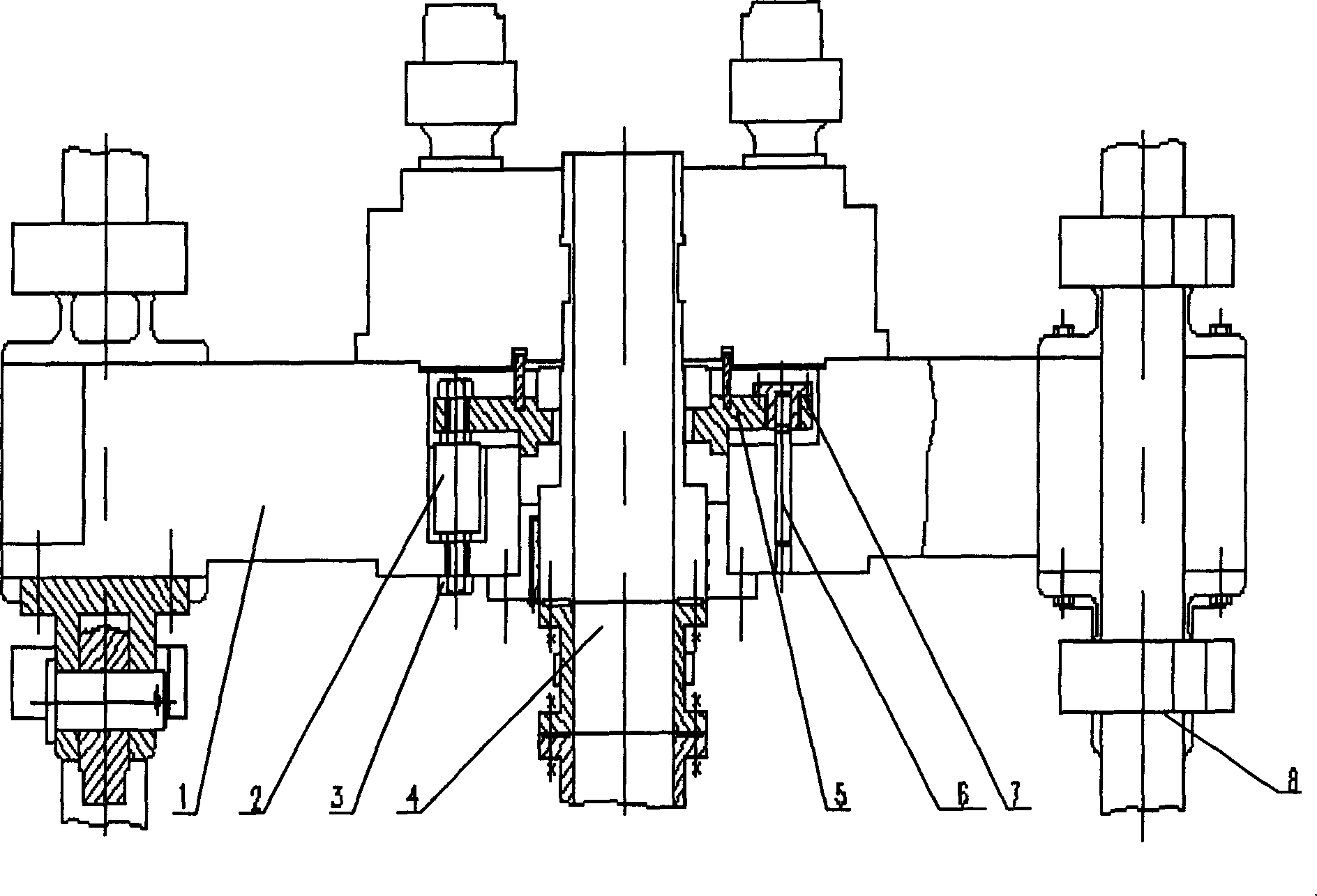 Embedded simulating test unit and process of underwell tool stress