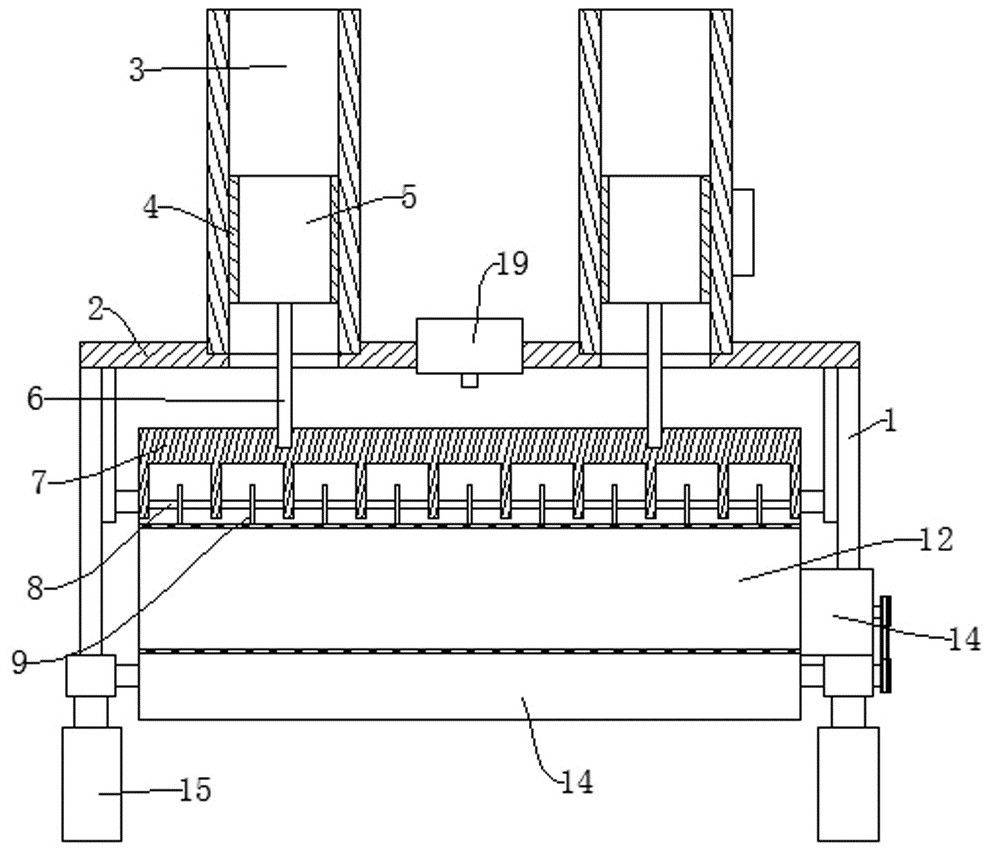 Pantograph sliding plate airway cutting device and cutting method thereof