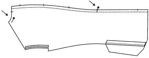 Method for processing back of business suit of men