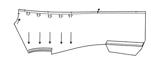 Method for processing back of business suit of men