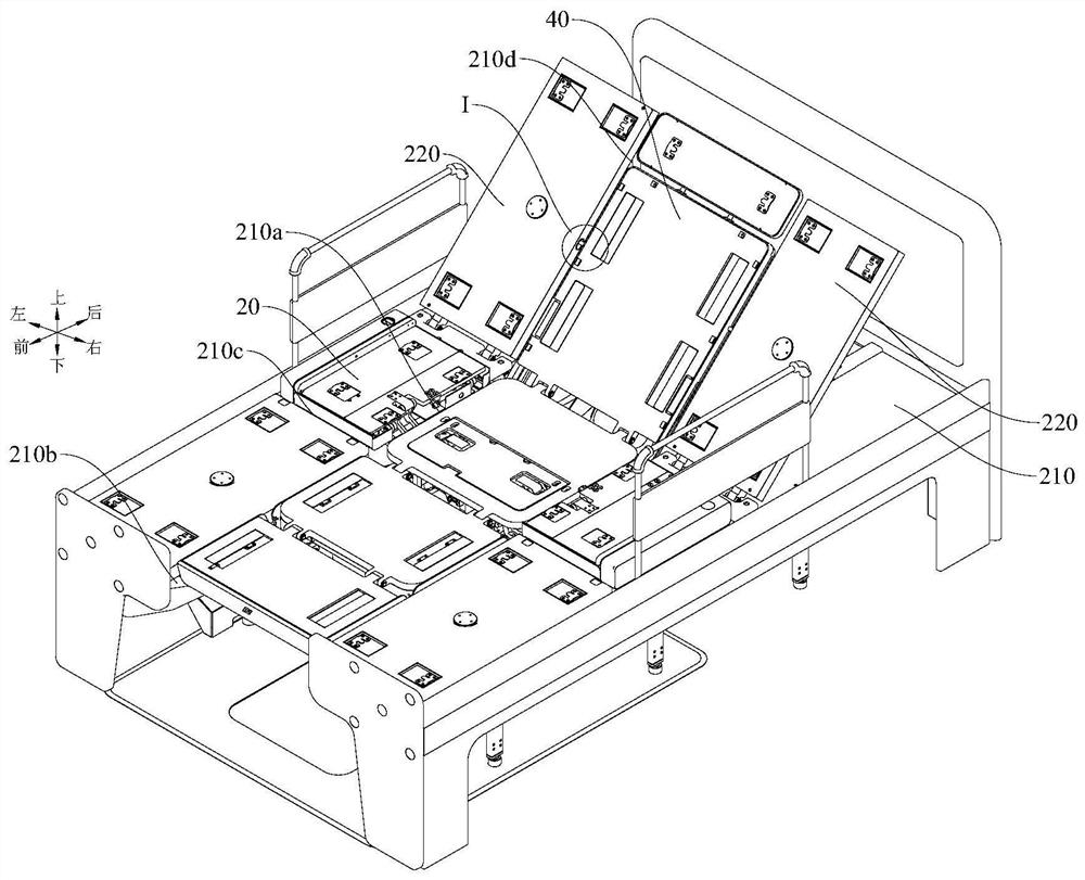 Combination method and separation method of wheelchair bed