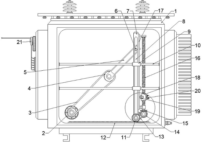 Transformer fireproof inspection detection device with global monitoring function