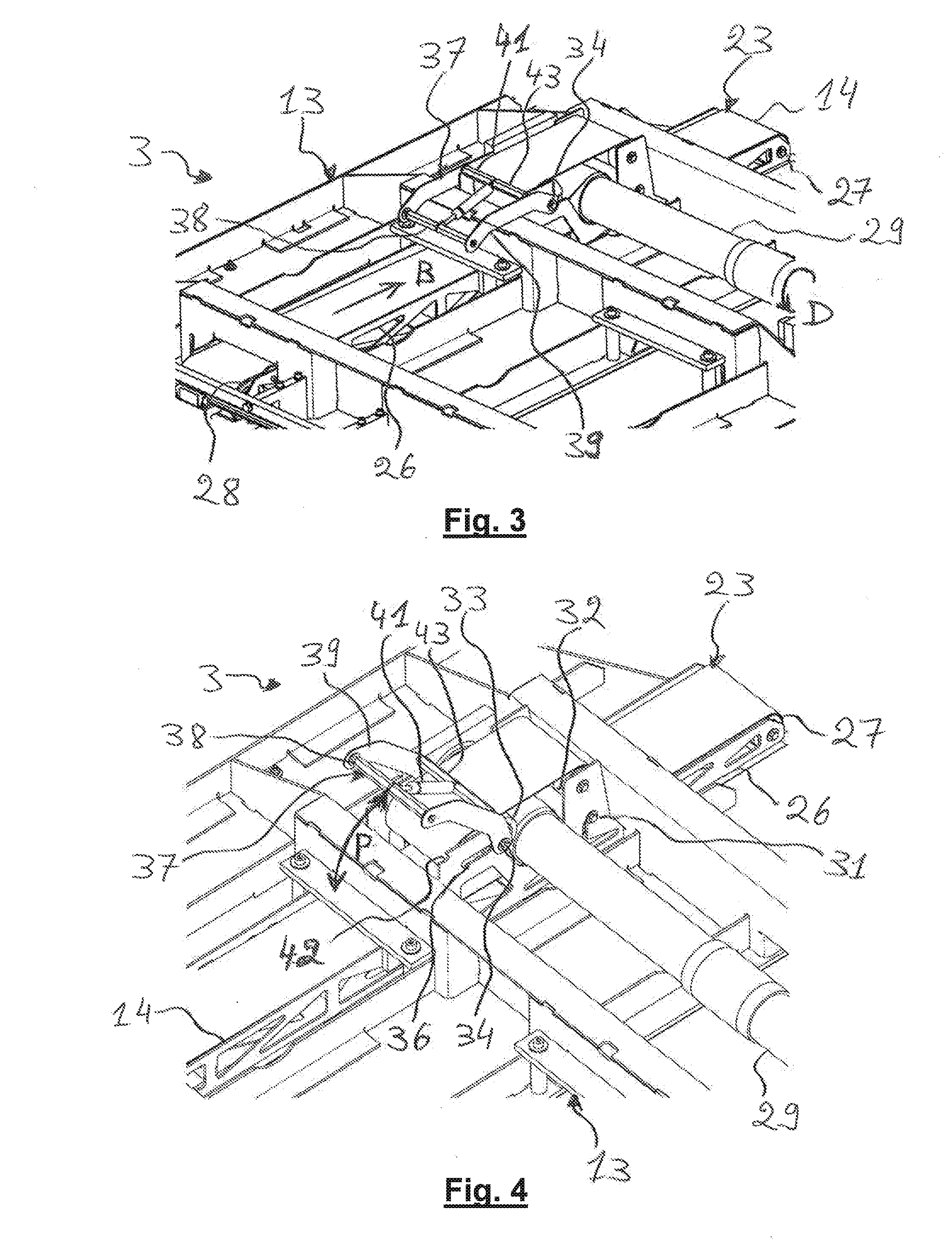 Machine for processing elements in sheet form, including a feed board fitted with conveying means