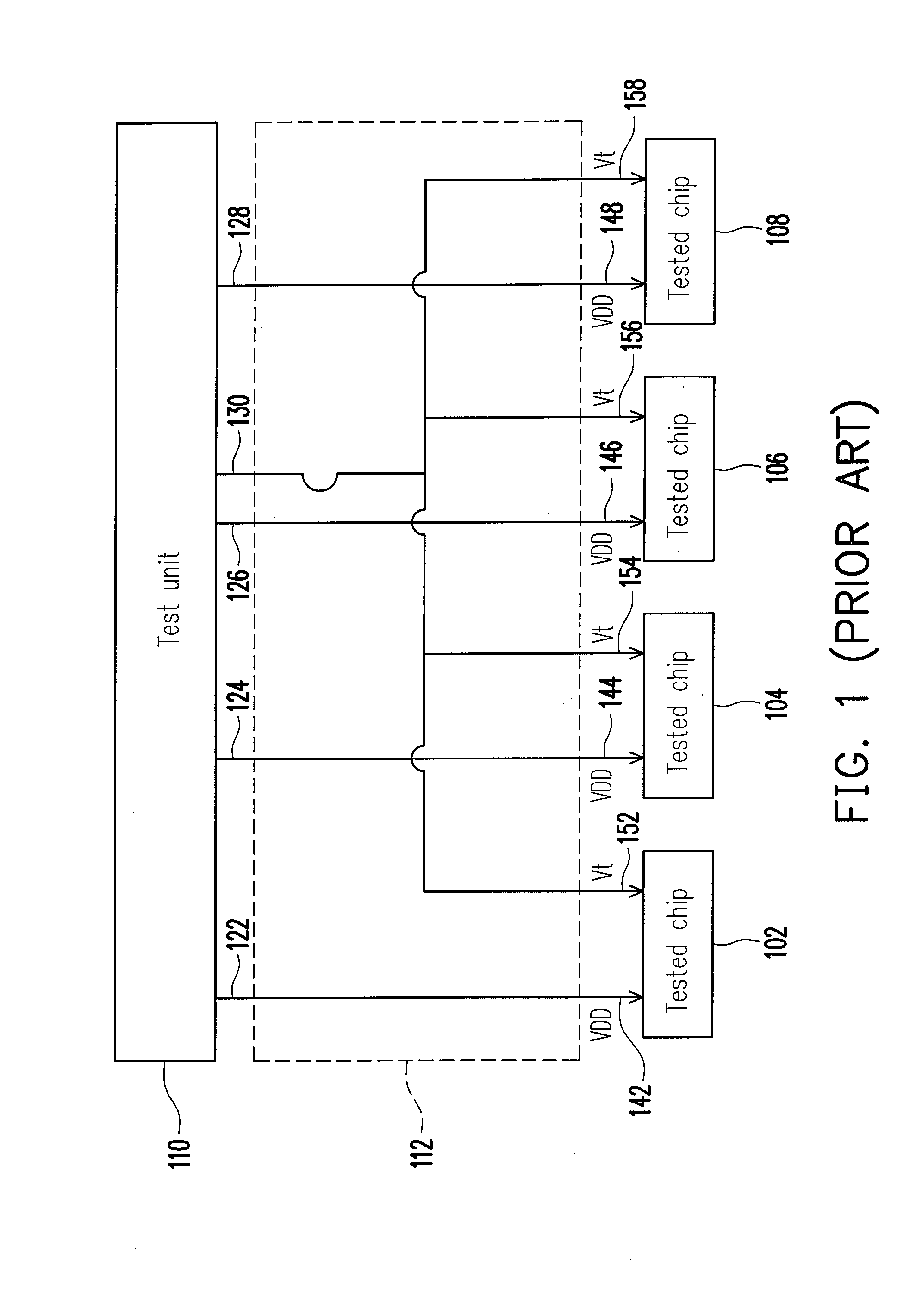 Chip test apparatus and probe card circuit