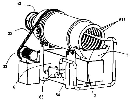 Spiral conveying and degreasing process