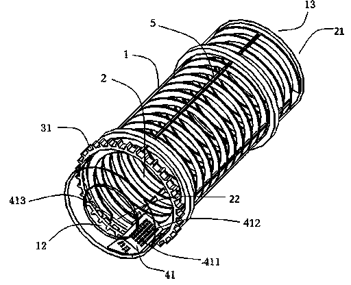 Spiral conveying and degreasing process